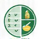 Icona di un piatto con cibo sano, simbolo di piani alimentari personalizzati