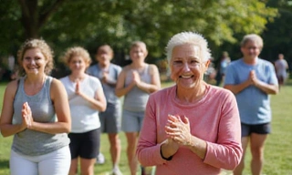 Gruppo di persone che fanno esercizio